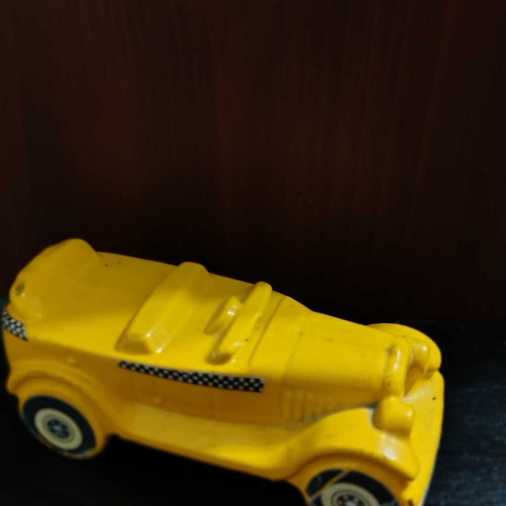 Avon Yellow Vintage Toy Car